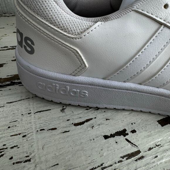 Adidas Hoops 2.0 Women's Sneakers Cloud White FY6024 Size 11 Basketball Shoes - Picture 11 of 12